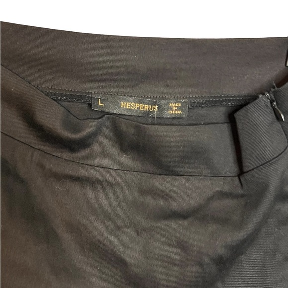 Hesperus Pleated Mini Skirt Large Black Schoolgirl Academia - Picture 2 of 2